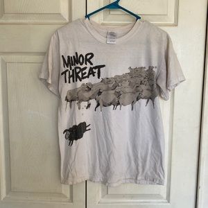 Minor Threat band shirt.
